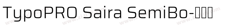 TypoPRO Saira SemiBo字体转换